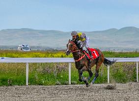 (SP)CHINA-XINJIANG-ZHAOSU-NATIONAL TRADITIONAL GAMES OF ETHNIC MINORITIES-EQUESTRIAN (CN)