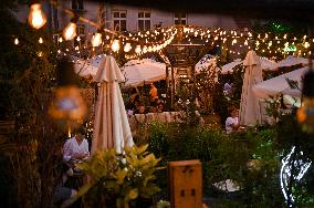 Lviv at night during power cuts