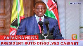 KENYA-PRESIDENT-ALL CABINET SECRETARIES-DISMISS