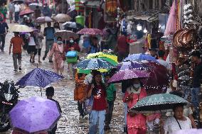 Monsoon Rain Prompt Alert In Nepal