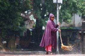 Monsoon Rain Batters Nepal