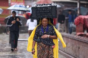 Monsoon Rain Prompt Alert In Nepal