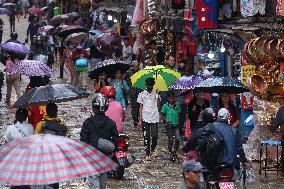 Monsoon Rain Prompt Alert In Nepal