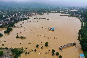 Aerial Views of Chongqing Flooded - China