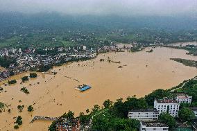 Aerial Views of Chongqing Flooded - China