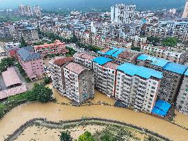 Aerial Views of Chongqing Flooded - China