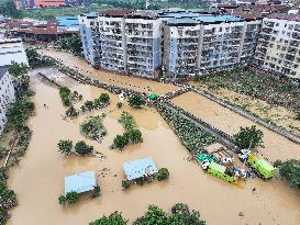 Aerial Views of Chongqing Flooded - China