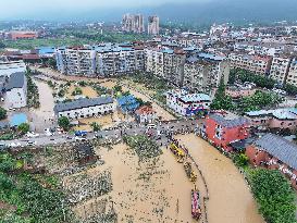 Aerial Views of Chongqing Flooded - China