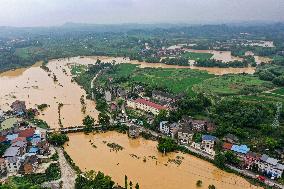 Aerial Views of Chongqing Flooded - China