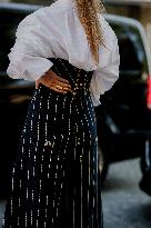 PFW - Schiaparelli Arrivals Street Looks