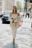 PFW - Schiaparelli Arrivals Street Looks