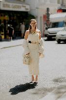 PFW - Schiaparelli Arrivals Street Looks