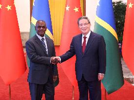 CHINA-BEIJING-LI QIANG-SOLOMON ISLANDS-PM-TALKS (CN)