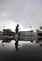 Remnants Of Hurricane Beryl Drop Rain Showers In Brampton, Ontario, July 10 And 11, 2024.