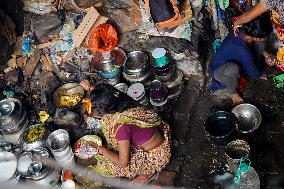 Daily Life In Kolkata, India