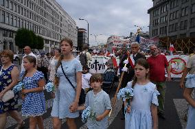 81th Anniversary Of The Volhynia Massacre In Warsaw.