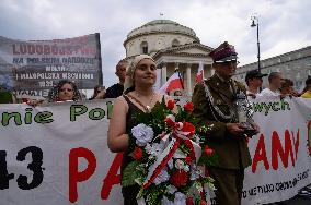 81th Anniversary Of The Volhynia Massacre In Warsaw.