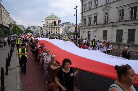 81th Anniversary Of The Volhynia Massacre In Warsaw.