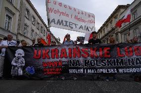 81th Anniversary Of The Volhynia Massacre In Warsaw.