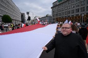 81th Anniversary Of The Volhynia Massacre In Warsaw.