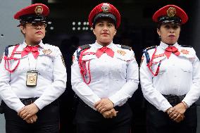 Señor Indomable', Police Officer And Generator Of Adult Content In Mexico, Demonstrates Outside The Ministry Of Citizen Security