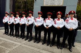 Señor Indomable', Police Officer And Generator Of Adult Content In Mexico, Demonstrates Outside The Ministry Of Citizen Security