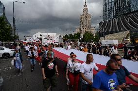 81th Anniversary Of The Volhynia Massacre In Warsaw.