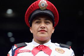 Señor Indomable', Police Officer And Generator Of Adult Content In Mexico, Demonstrates Outside The Ministry Of Citizen Security