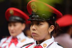 Señor Indomable', Police Officer And Generator Of Adult Content In Mexico, Demonstrates Outside The Ministry Of Citizen Security