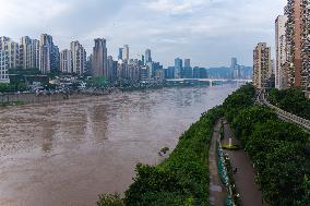 Jialing River and Yangtze River Water Level Rose in Chongqing