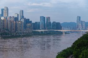 Jialing River and Yangtze River Water Level Rose in Chongqing