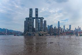 Jialing River and Yangtze River Water Level Rose in Chongqing