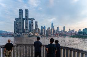 Jialing River and Yangtze River Water Level Rose in Chongqing