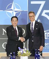 Japan PM Kishida meets Finnish President Stubb