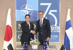 Japan PM Kishida meets Finnish President Stubb