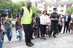 Rachida Dati Visits Rouen Cathedral Following Its Spire Fire