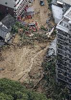 Landslide in western Japan