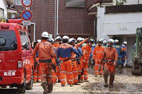 Landslide in western Japan