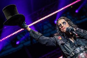 Alice Cooper Performs In Porderone - Italy