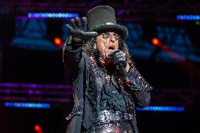 Alice Cooper Performs In Porderone - Italy