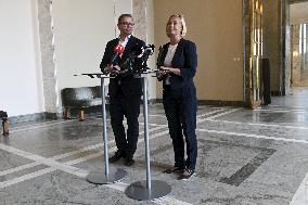 Press conference of Finnish ministers