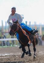 (SP)CHINA-XINJIANG-ZHAOSU-NATIONAL TRADITIONAL GAMES OF ETHNIC MINORITIES-EQUESTRIAN (CN)