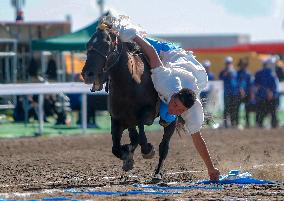 (SP)CHINA-XINJIANG-ZHAOSU-NATIONAL TRADITIONAL GAMES OF ETHNIC MINORITIES-EQUESTRIAN (CN)