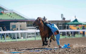 (SP)CHINA-XINJIANG-ZHAOSU-NATIONAL TRADITIONAL GAMES OF ETHNIC MINORITIES-EQUESTRIAN (CN)