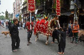 Alam Procession On Fifth Day Of Muharram Observation In India.