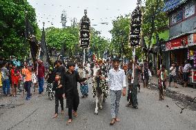 Alam Procession On Fifth Day Of Muharram Observation In India.