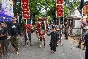 Alam Procession On Fifth Day Of Muharram Observation In India.