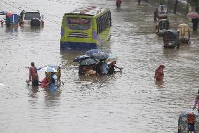 Heavy Monsoon Rain In Bangladesh