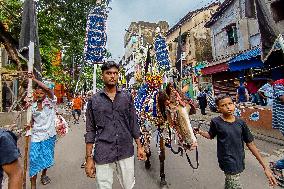 Alam Procession On Fifth Day Of Muharram Observation In India.