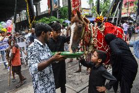 Alam Procession On Fifth Day Of Muharram Observation In India.